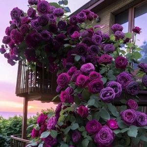 Роза Плетистая Плум Пэшн купить по цене от 610р. в интернет-магазине «Посадика» с доставкой почтой в в Благодарныйе и по всей России – [изображение №1].